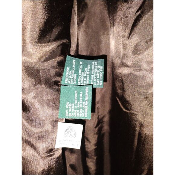 Vtg Lauren Ralph Lauren Brown Houndstooth Equestrian Wool Blazer Old Money 20W - Picture 6 of 10